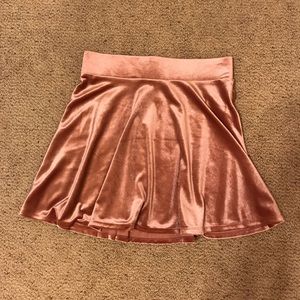 Pink velvet Forever21 skirt